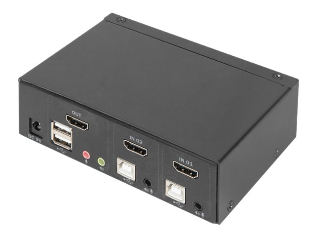 DIGITUS KVM-Switch 2-Port Single-Display 4K HDMI