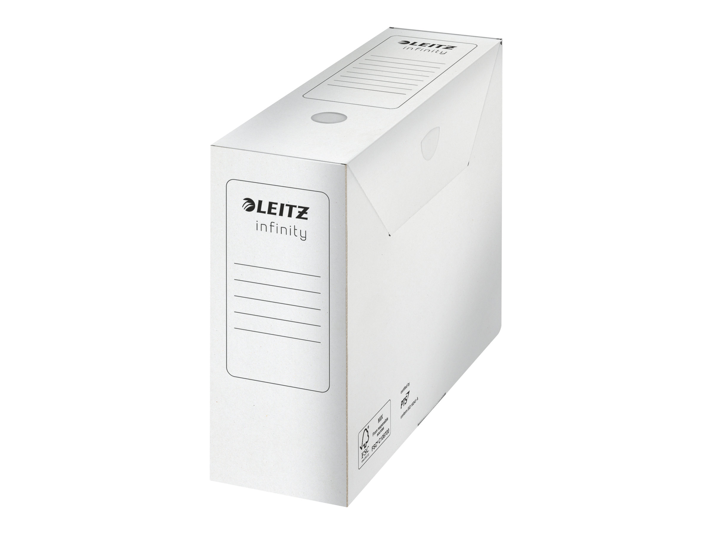10 LEITZ Archivboxen Infinity weiÃ 10,0 x 33,0 x 25,5 cm