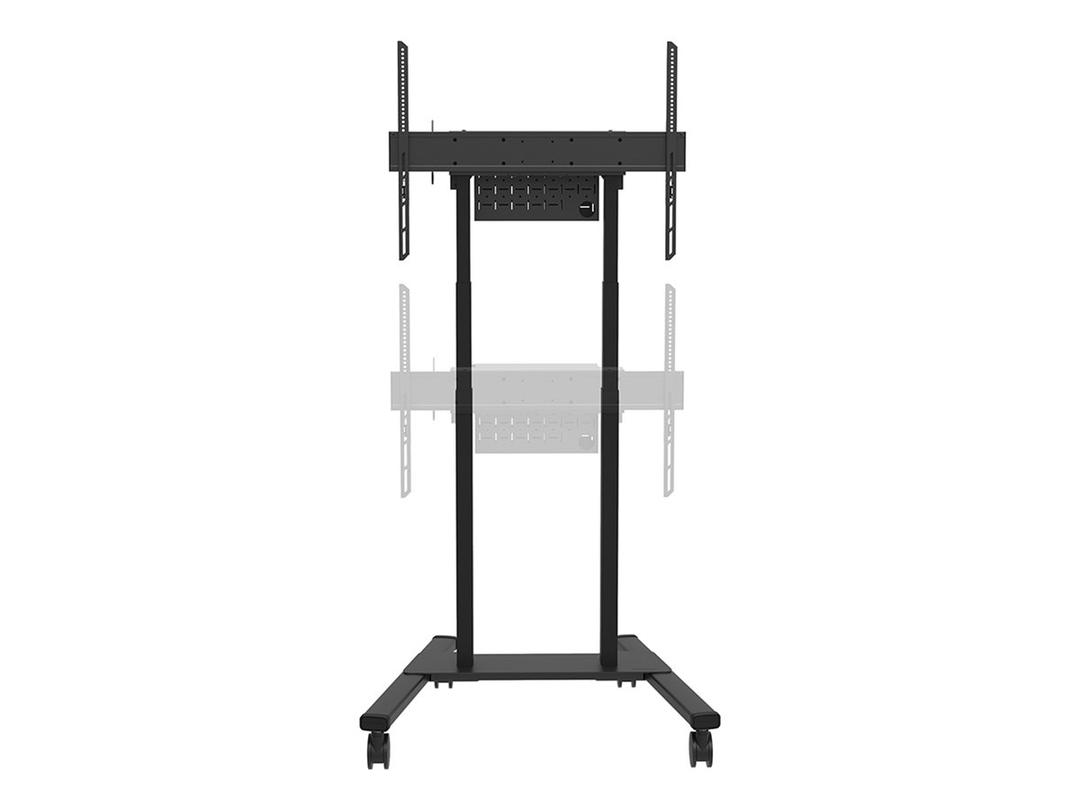 NEOMOUNTS Move Lift Motorised Mobile Stand incl. storage box 10cm. Wheels Floor - VESA 100x100 up to 800x600