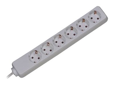 Bachmann Steckdosenleiste SMART 6-fach, weiss 3,0m, ohne Schalter Bachmann Steckdosenleiste SMART 6-fach, weiss 3,0m, ohne Schalter