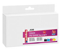 edding EDD-535 schwarz, cyan, magenta, gelb Druckerpatronen kompatibel zu Canon PGI-2500 XL BK/C/M/Y, 4er-Set edding EDD-535 schwarz, cyan, magenta, gelb Druckerpatronen kompatibel zu Canon PGI-2500 XL BK/C/M/Y, 4er-Set