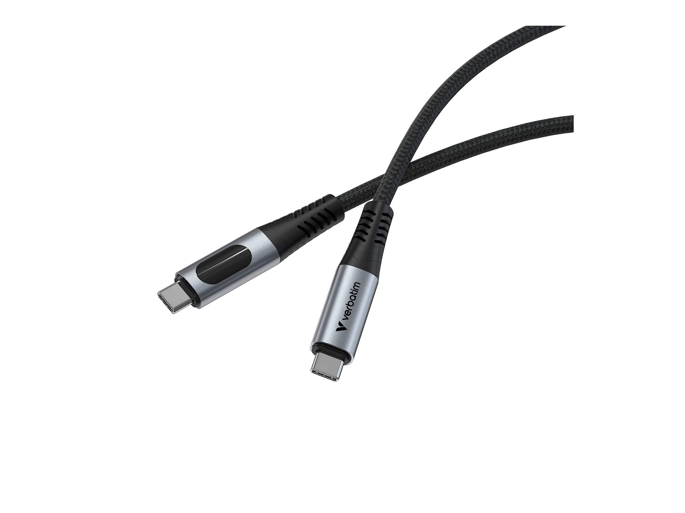 Verbatim Sync & Charge USB C to USB C 240W 40 Gbps Display 120 cm