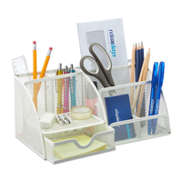 relaxdays Schreibtisch-Organizer weiss Metall 6 Faecher 28,0 x 14,0 x 13,0 cm relaxdays Schreibtisch-Organizer weiss Metall 6 Faecher 28,0 x 14,0 x 13,0 cm
