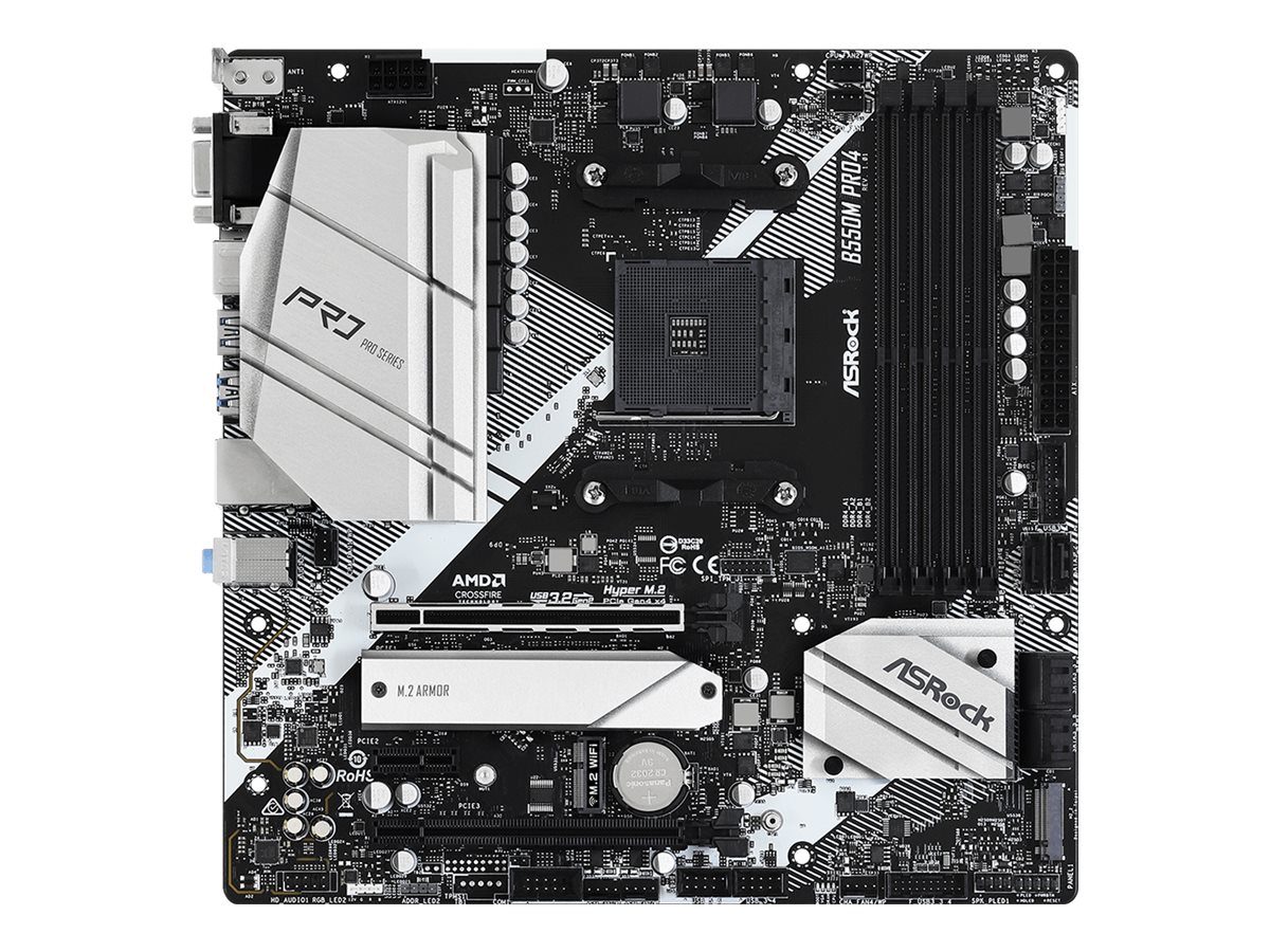 ASRock B550M Pro4 - Motherboard - micro ATX - Socket AM4 - AMD B550