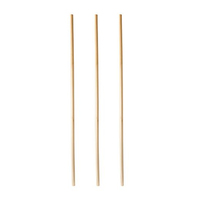 100 PAPSTAR Strohhalme pure braun