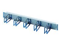 Rittal Rangierpanel 1HE RAL7035 mit 5 Bügeln Stahl 40x50mm