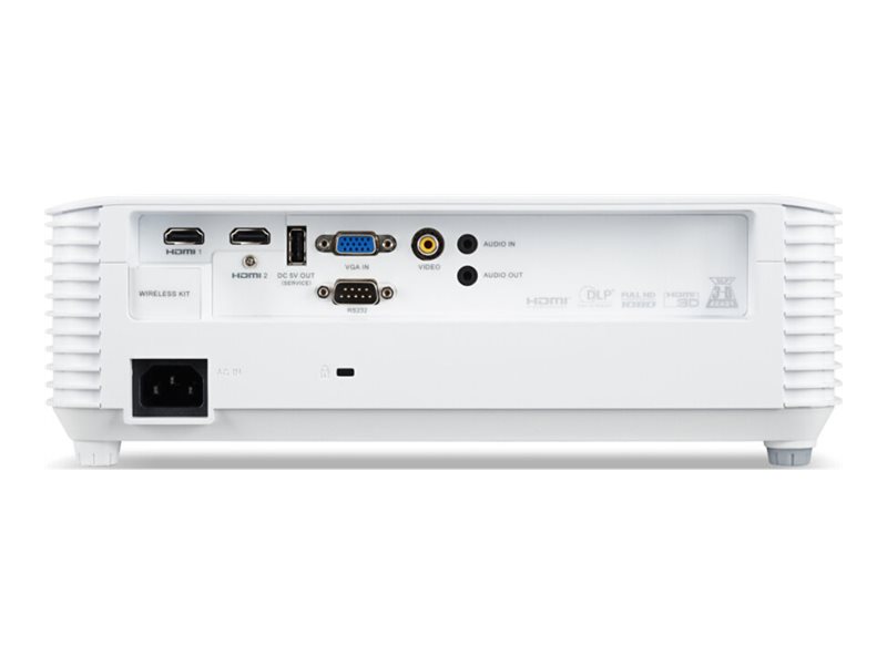 1920x1080 Acer H6518STi 169 DLP 3500Lumen USB VGA CompositeVideo Speaker 3D Full HD White