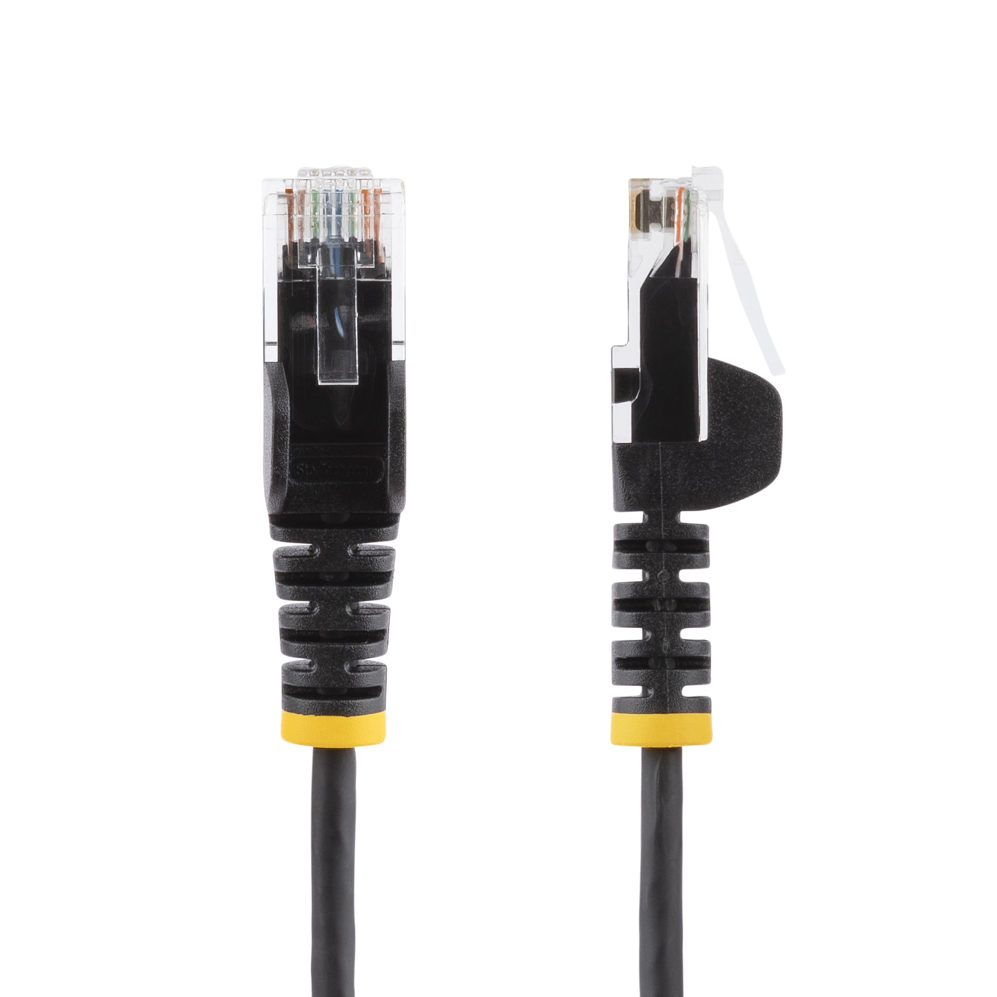 STARTECHCOM 7m Schwarzes Schlankes CAT6EthernetKabel Snagless RJ45 LSZH 28AWG Reines Kupfer PatchkabelNetzwerkkabel
