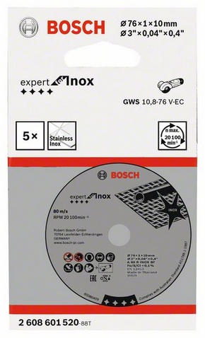 BOSCH Trennscheiben EXPERT for Inox, 5 St