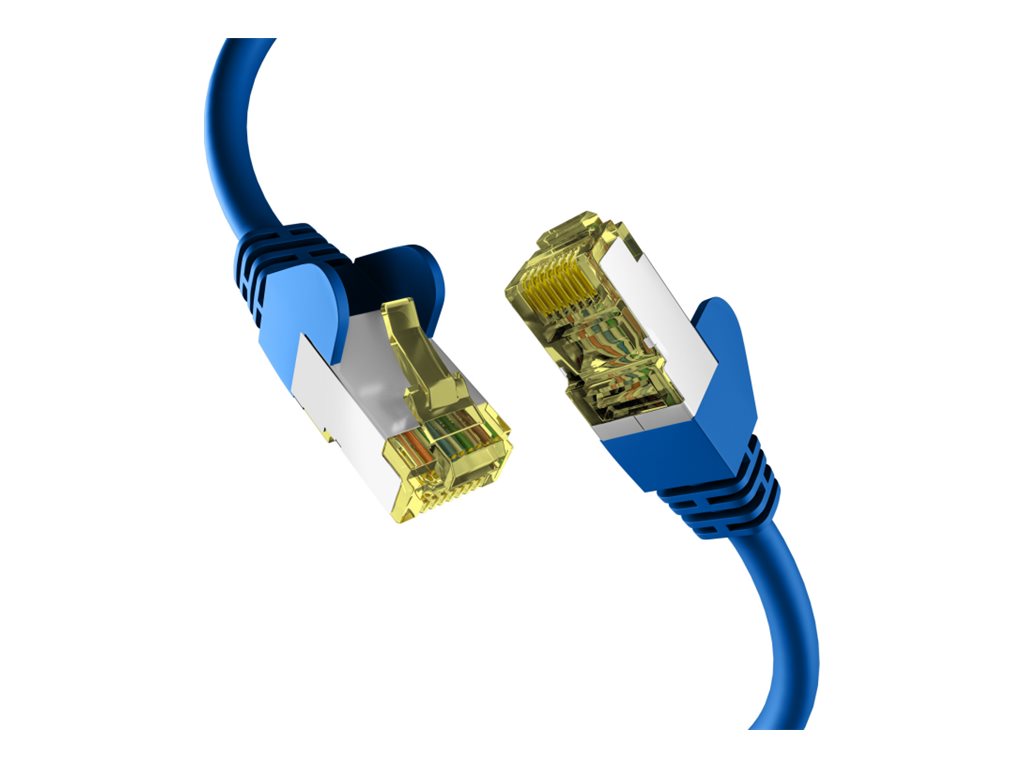 EFB Netzwerkkabel CAT6a S/FTP PIMF 10 Gigabit Ethernet Kupfer 10m blau