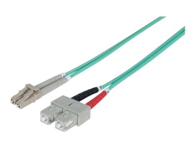 INTELLINET LWL Kabel LC/SC OM3 1m tuerkis 50/125um Duplex Multimode INTELLINET LWL Kabel LC/SC OM3 1m tuerkis 50/125um Duplex Multimode
