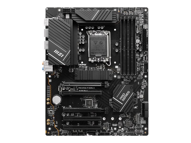 MSI PRO B760-P DDR4 II LGA1700 ATX MB 4xDDR4 4xSATA 2xM.2 MSI PRO B760-P DDR4 II LGA1700 ATX MB 4xDDR4 4xSATA 2xM.2