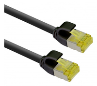 helos ultra slim Patchkabel S/FTP Cat 6A schwarz 10,0m helos ultra slim Patchkabel S/FTP Cat 6A schwarz 10,0m