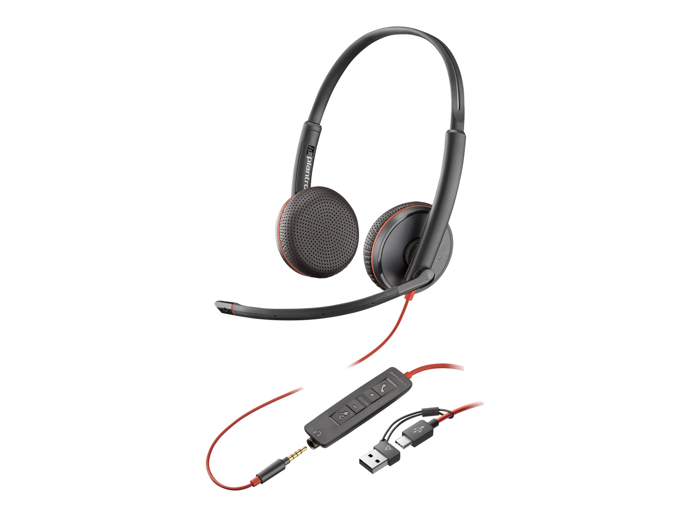 HP Poly Blackwire C3225 Stereo USB-C/A & 3,5 mm HP Poly Blackwire C3225 Stereo USB-C/A & 3,5 mm