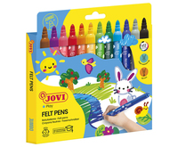 JOVI Jumbo Filzstifte farbsortiert, 12 St.