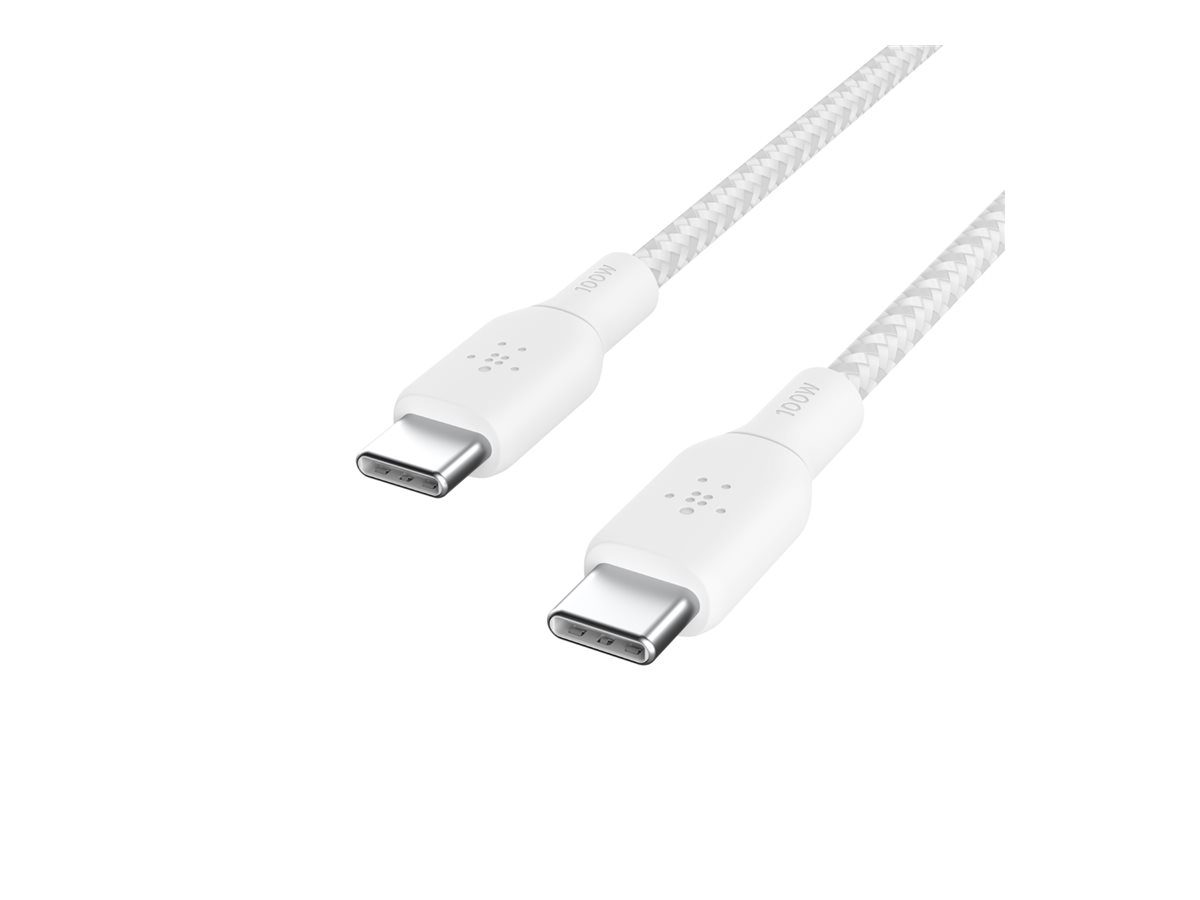 BOOST CHARGE USB-C/USB-C Kabel, bis 100 W, 3m, weiß BOOST CHARGE USB-C/USB-C Kabel, bis 100 W, 3m, weiß