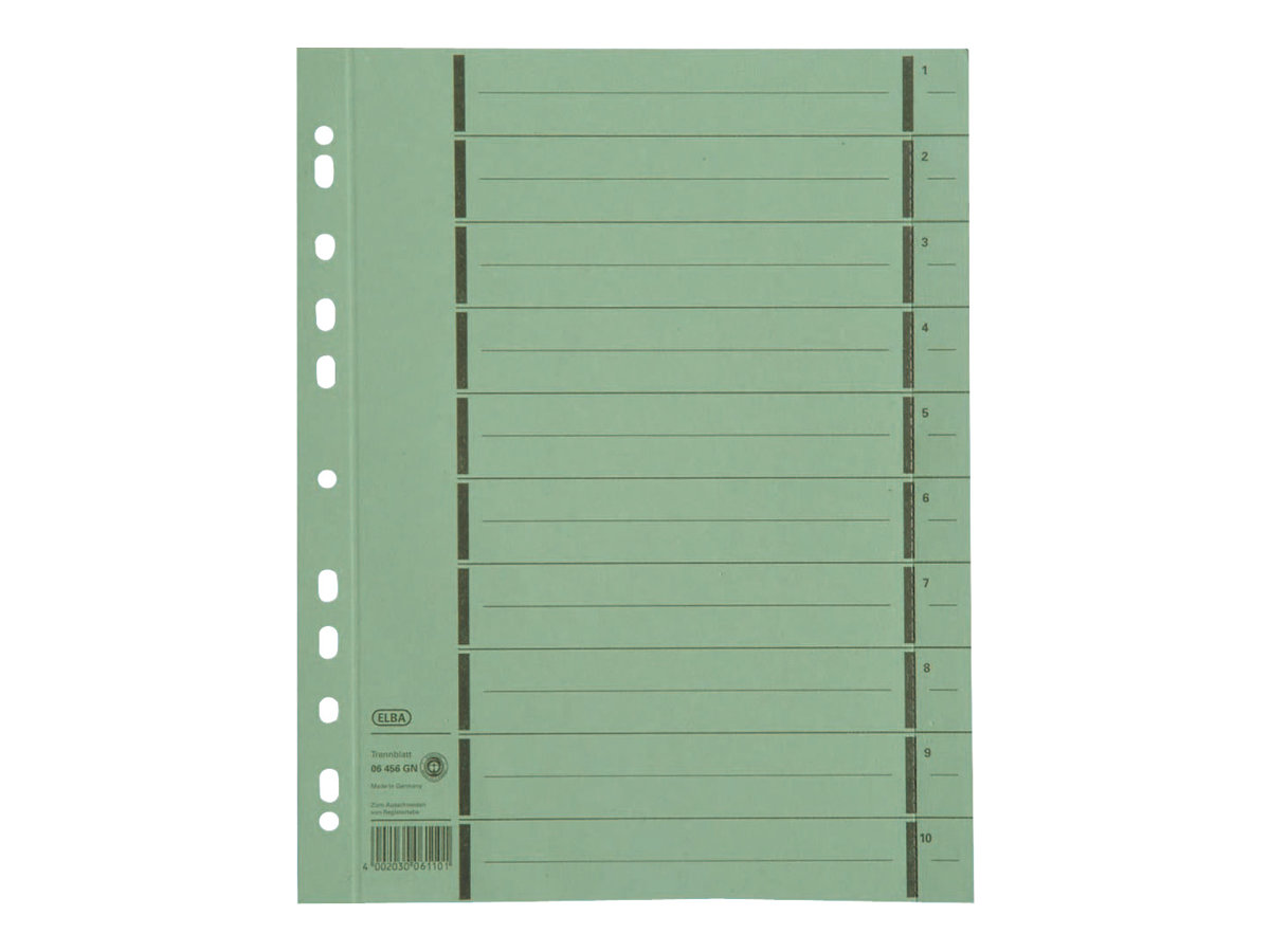 OXFORD Trennblaetter 1-10 grau, 100 St. OXFORD Trennblaetter 1-10 grau, 100 St.