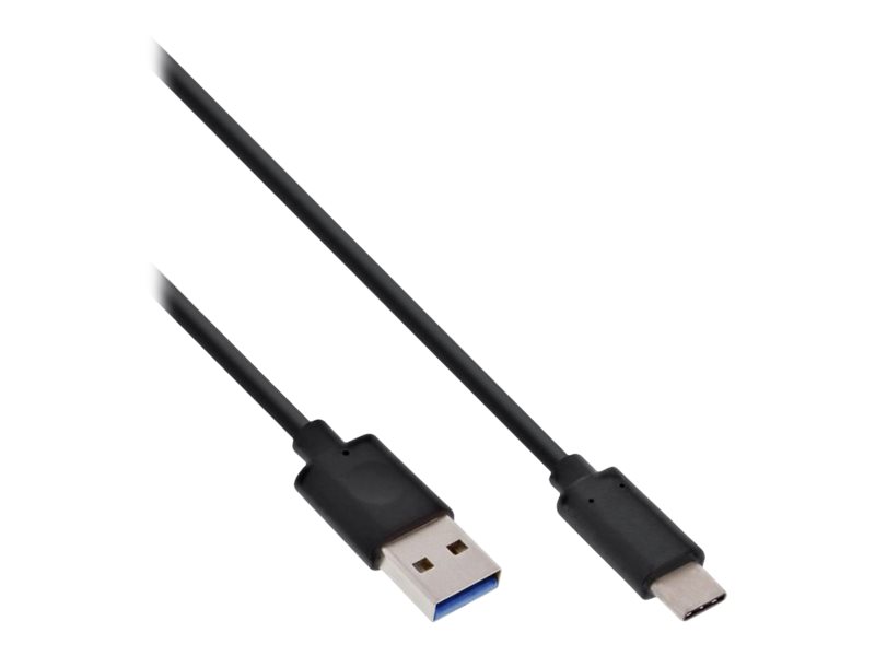 INLINE USB 3.1 Kabel Typ C Stecker an A Stecker schwarz 0.5m