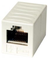 TGT AMJ-Kupplung K Cat.6 isoliert RJ45 (f-f) alpinweiss