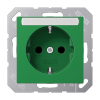 Jung Steckdose SCHUKO A1520BFKINAGN mit Schriftfeld 6x46mm