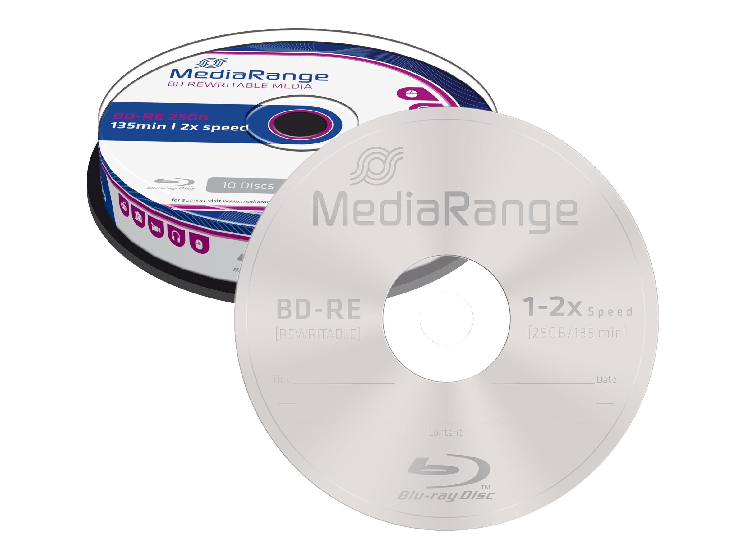 MEDIARANGE BDRE 25GB 2x10 CB