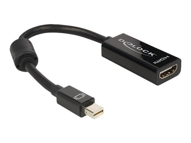 Delock Adapter mini Displayport 1.1 Stecker > HDMI Buchse Passiv schwarz Delock Adapter mini Displayport 1.1 Stecker > HDMI Buchse Passiv schwarz
