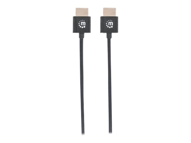 MANHATTAN HDMI-Kabel ultradÃ¼nn mit Ethernet 1.8 m. schwarz