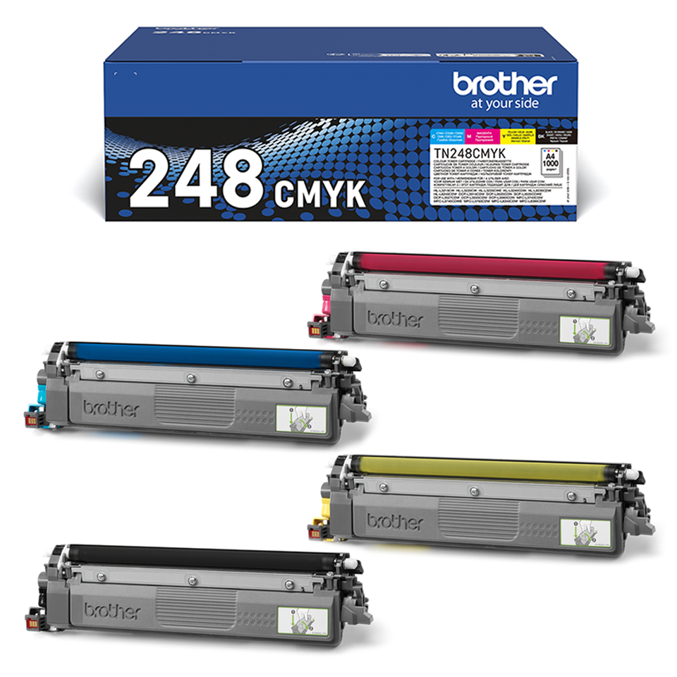 brother TN248VAL schwarz, cyan, magenta, gelb Toner, 4erSet