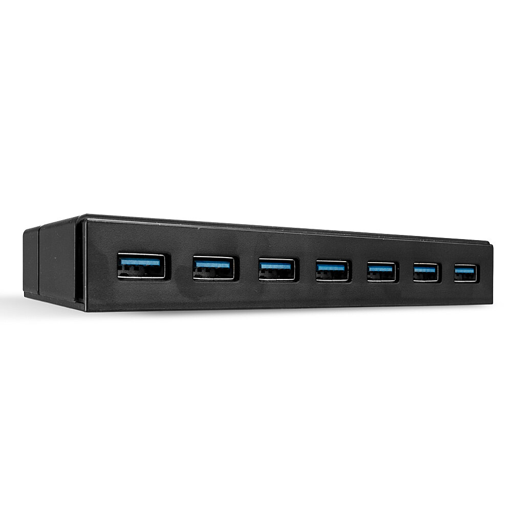 LINDY USB 3.1 Hub 7 Port mit Ladefunktion. Unterstuetzt Battery Charging Standard 1.2 bis max. 1,5A Ampere pro Port