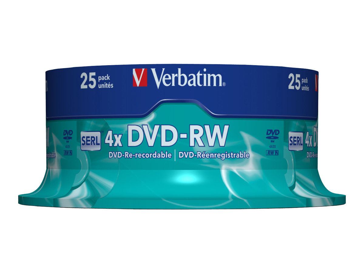 VERBATIM DVD-RW 4.7GB 4x (25) CB