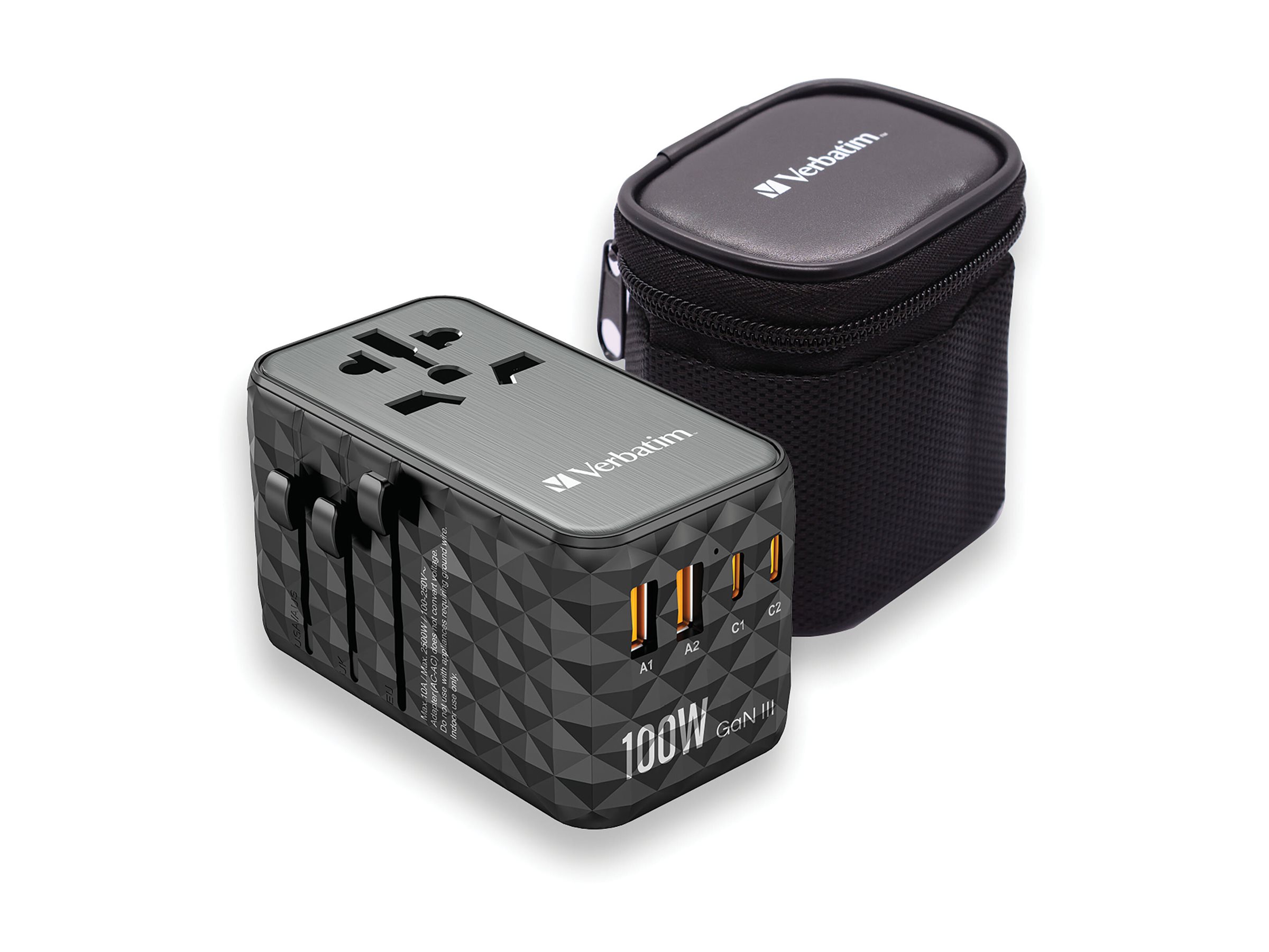 Verbatim GaN III Universal Reise Adapter 100W