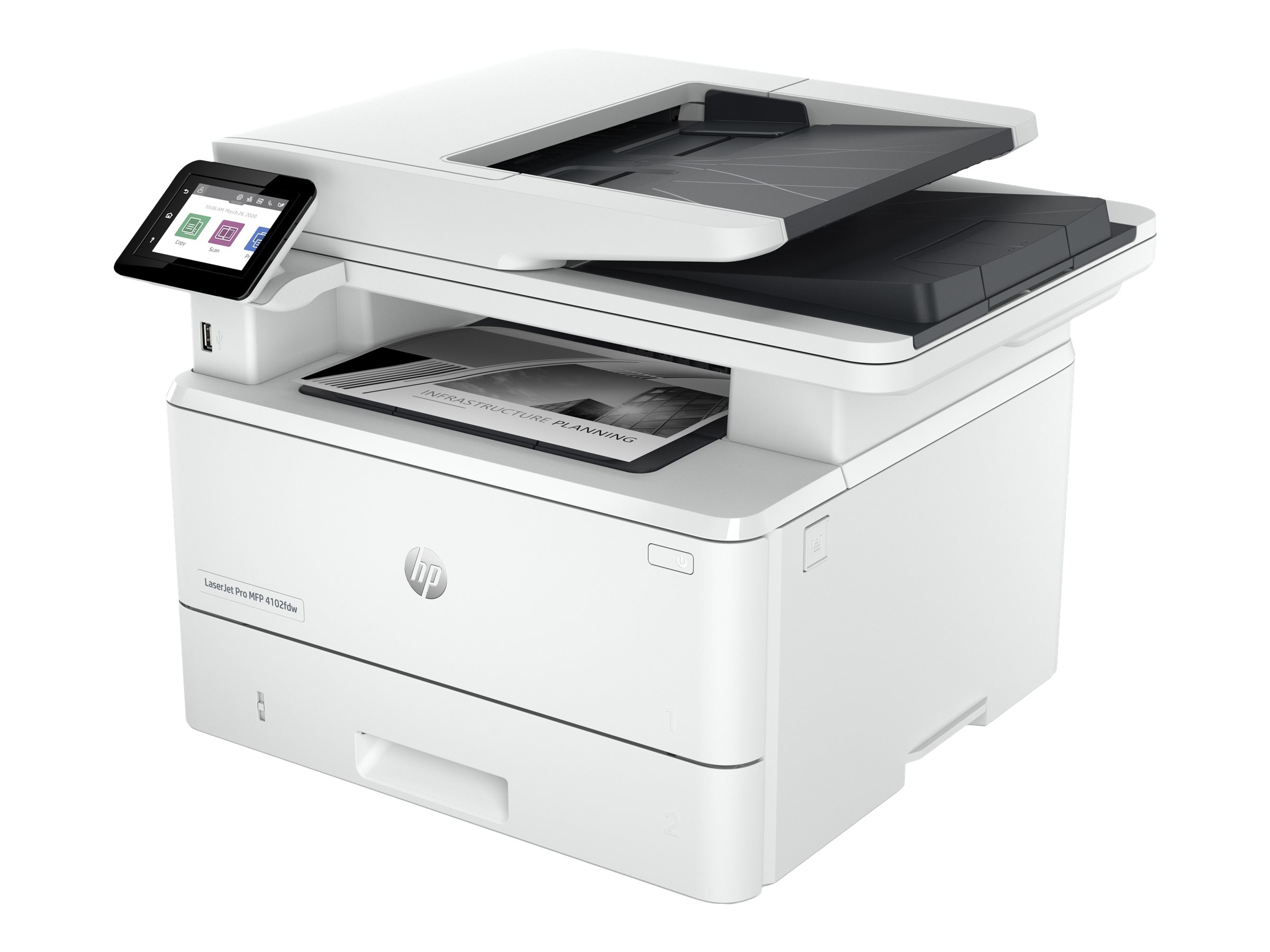 HP LaserJet Pro MFP 4102DW 3 in 1 Laser-Multifunktionsdrucker weià HP LaserJet Pro MFP 4102DW 3 in 1 Laser-Multifunktionsdrucker weiÃ