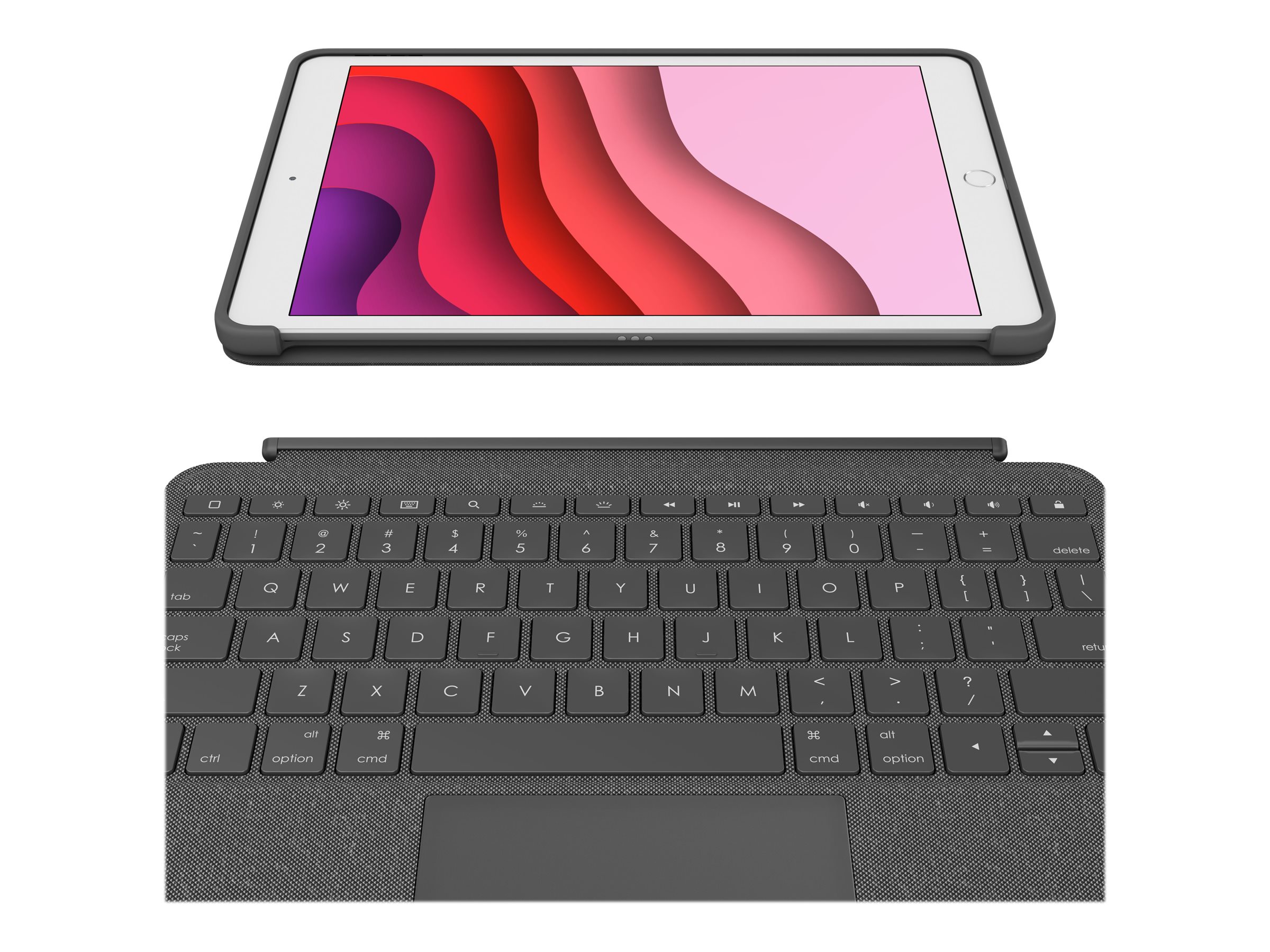 Logitech Combo Touch Tastatur-Case fuer iPad 7.Gen, 8.Gen, 9.Gen - grafit Logitech Combo Touch Tastatur-Case fuer iPad 7.Gen, 8.Gen, 9.Gen - grafit