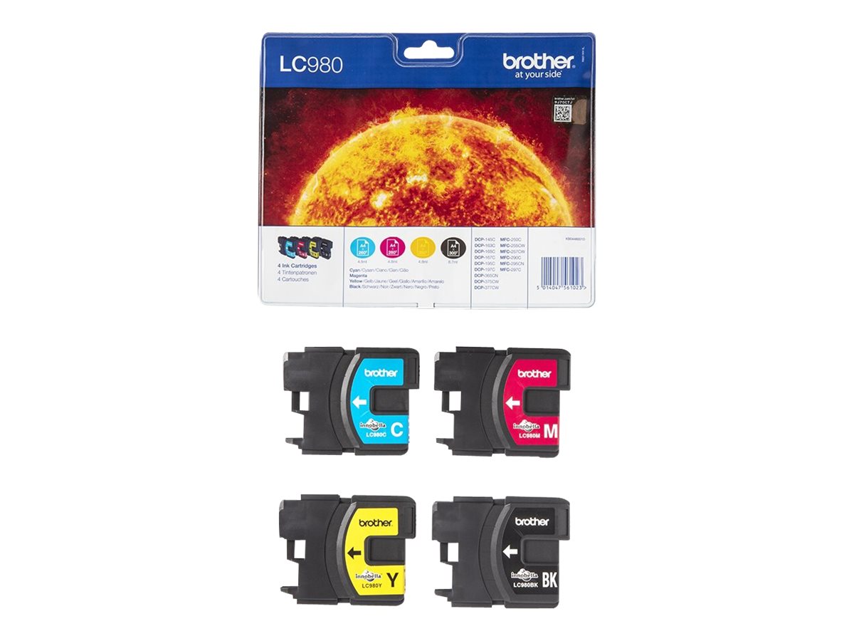 LC980VALBP BROTHER DCP Tinte (4) cmyk LC980VALBP BROTHER DCP Tinte (4) cmyk