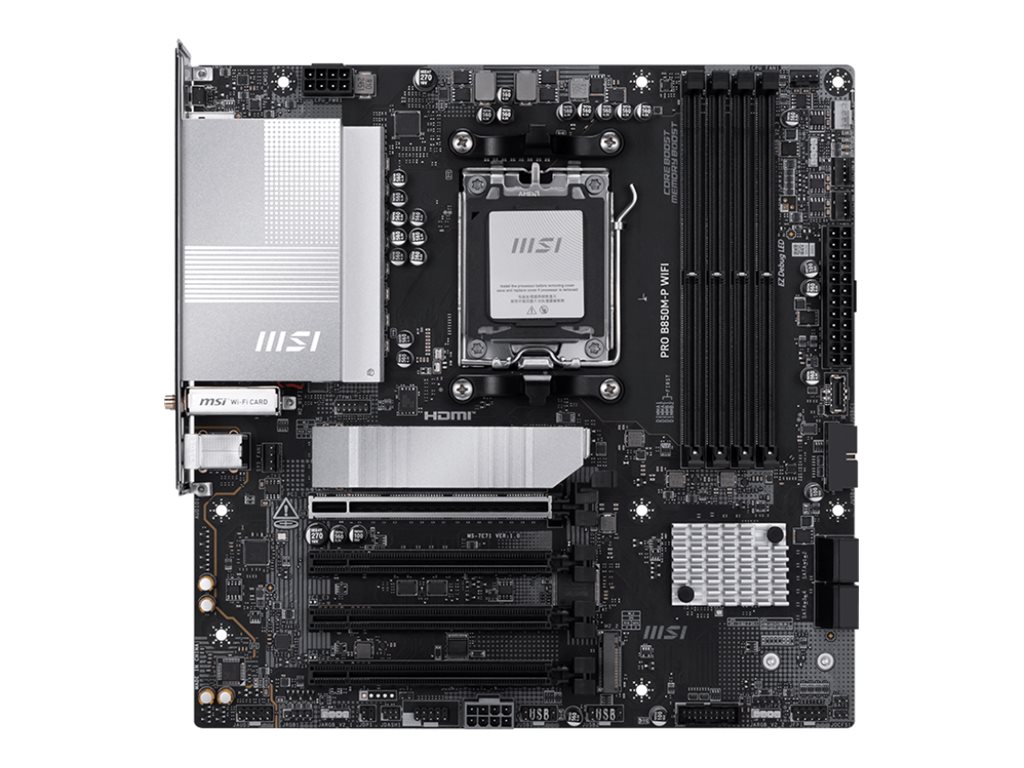 MSI PRO B850MP WIFI AM5 mATX MB 4xDDR5 4xSATA 3xM2