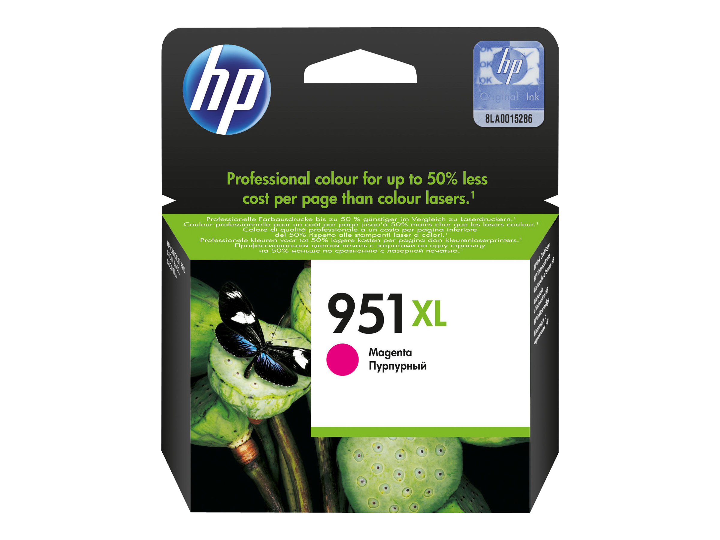 HP 951XL original Ink cartridge CN047AE BGX magenta high capacity 1.500 pages 1-pack Officejet HP 951XL original Ink cartridge CN047AE BGX magenta high capacity 1.500 pages 1-pack Officejet
