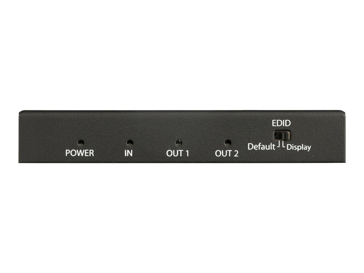 STARTECH.COM HDMI Splitter - 2-Port - 4K 60Hz - HDMI Splitter 1 In 2 Out - 2 Way HDMI Splitter - HDMI Port Splitter