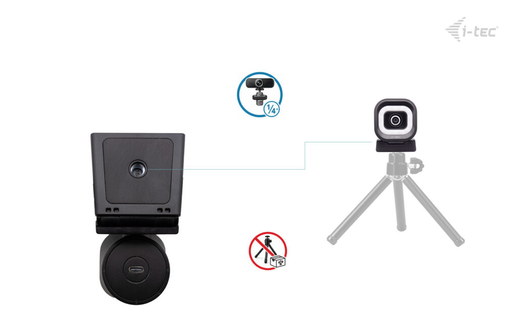 i-tec SOLOMON 700 Stream 4K Ring Light Webcam