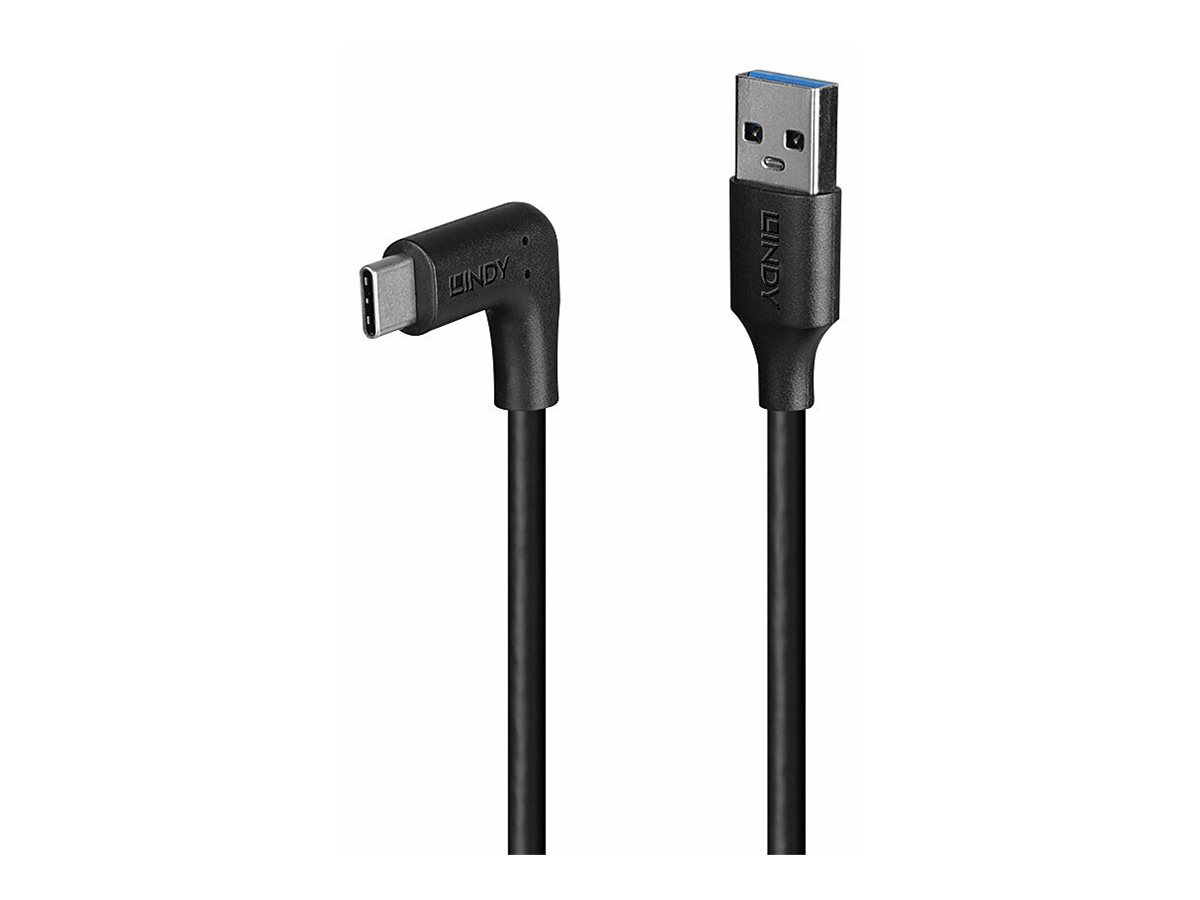 LINDY 1m USB 3.2 Typ A an C Kabel 90 gewinkelt