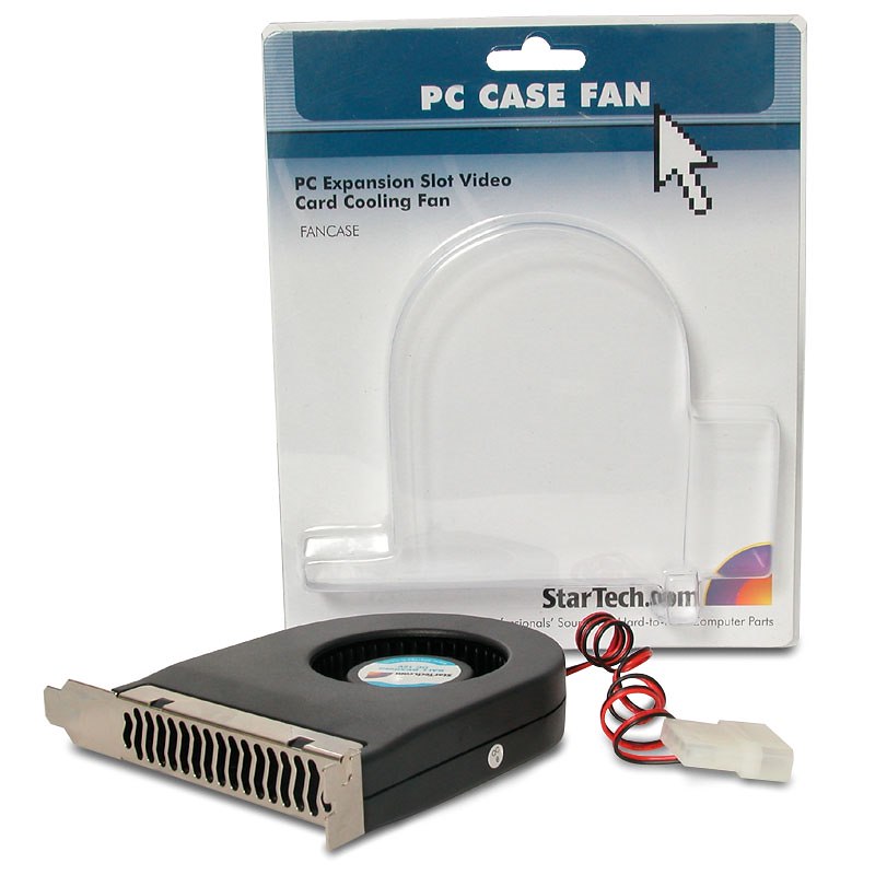 STARTECHCOM Expansion Slot Rear Exhaust Cooling Fan with LP4 Connector