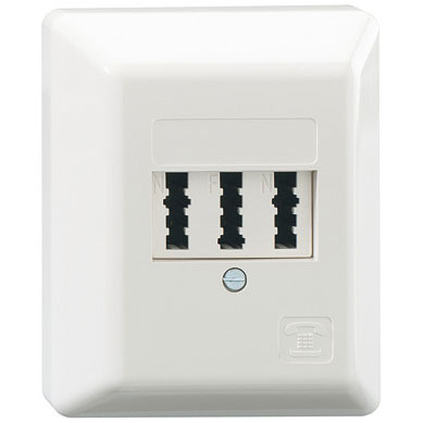 Rutenbeck TAE-Anschlussdose TAE 3x6 NFN Ap rw Rutenbeck TAE-Anschlussdose TAE 3x6 NFN Ap rw