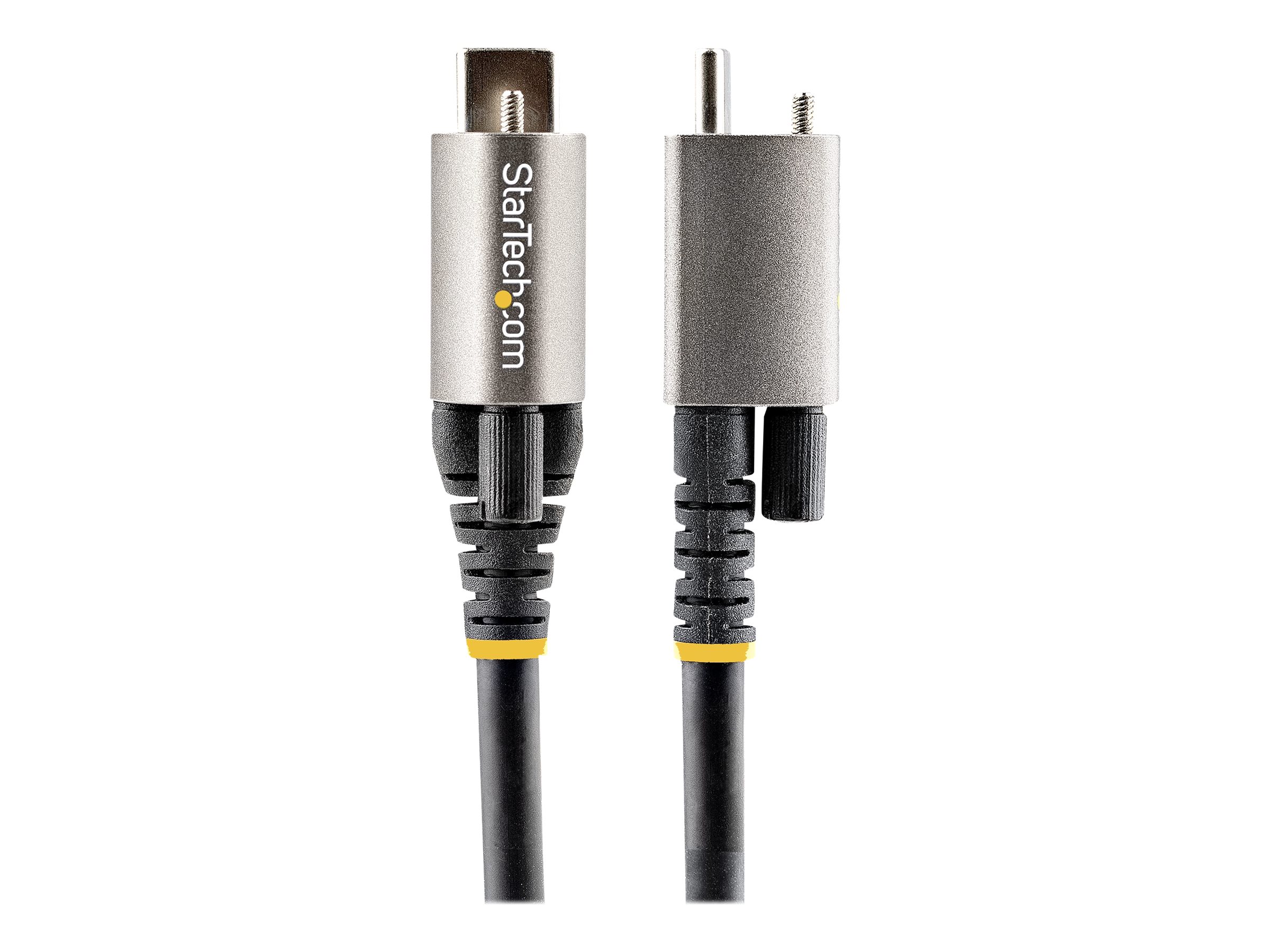 STARTECH.COM 1m USB-C cable with top screw locking 10Gbit/s - USB 3.1/3.2 Gen 2 Type-C cable - 100W 5A PD DP-Alt-Mode