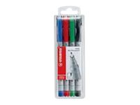 STABILO OHPen universal Folienstifte-Set farbsortiert non-permanent 4 St. STABILO OHPen universal Folienstifte-Set farbsortiert non-permanent 4 St.