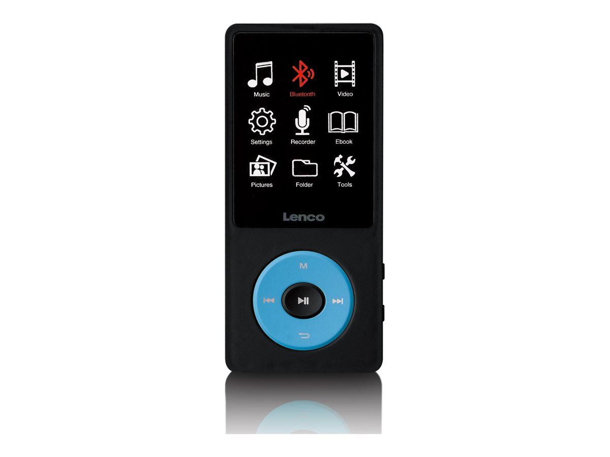 LENCO Xemio-860 MP4-Player mit Display Akku BT 8GB blau