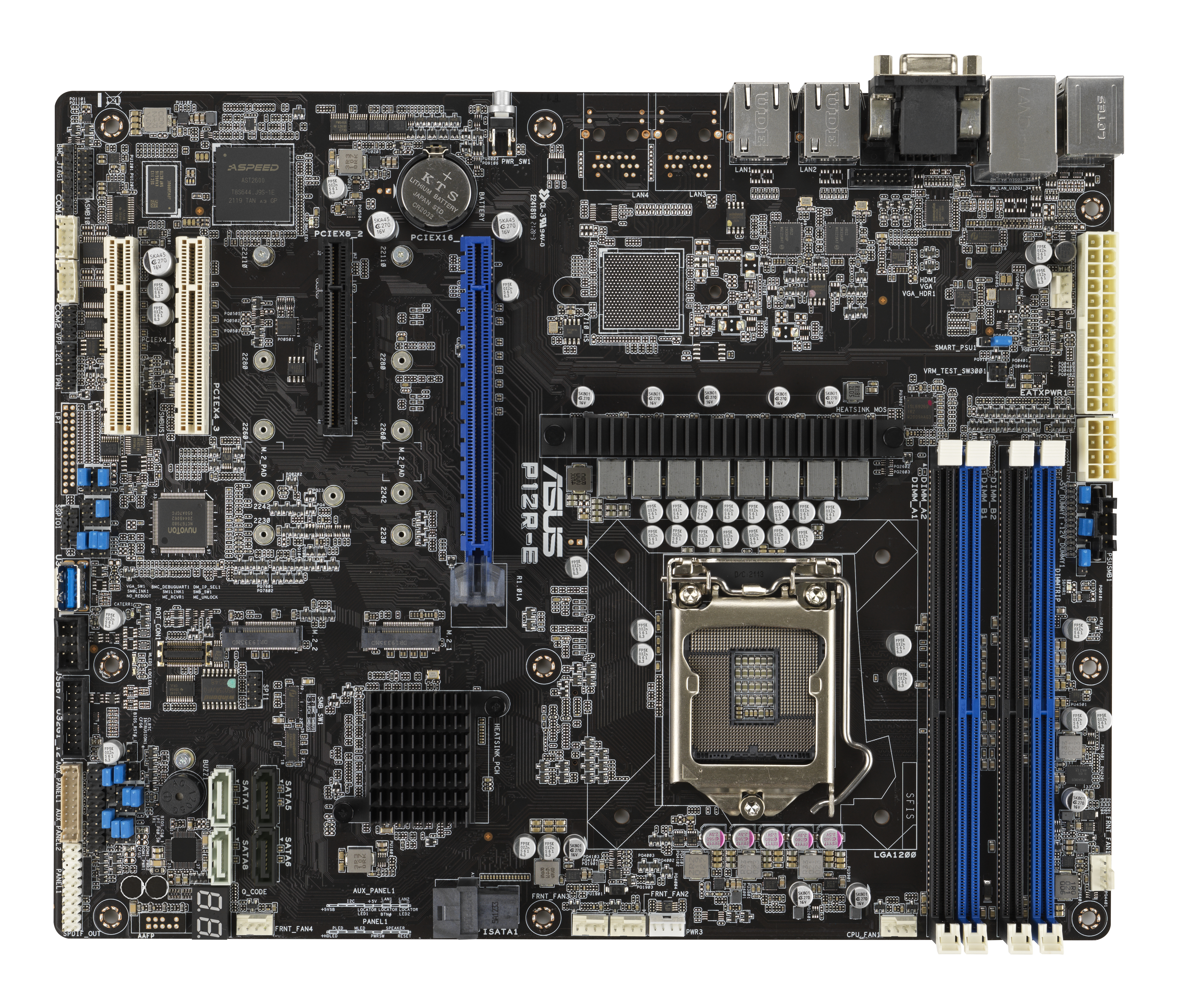 ASUS P12RE LGA1200 ATX Server MB 4xDDR4 2xM2 8xSATA