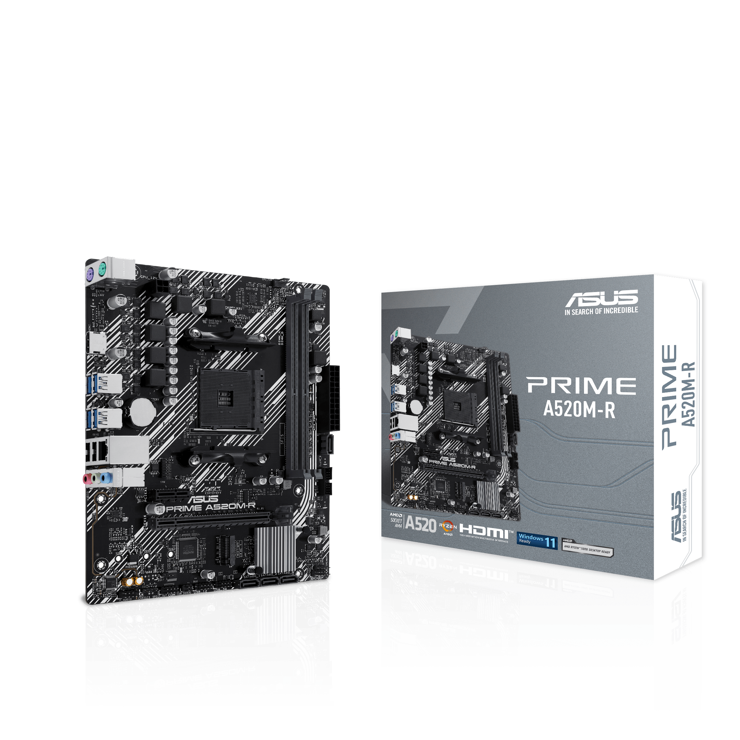 ASUS PRIME A520MR AM4 2xDDR4 microATX 4xSATA MB 1xHDMI 1xM2