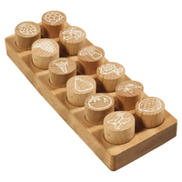 COLOP Woodies MotivstempelSet Mix 3,0 x 3,0 cm, 12 St
