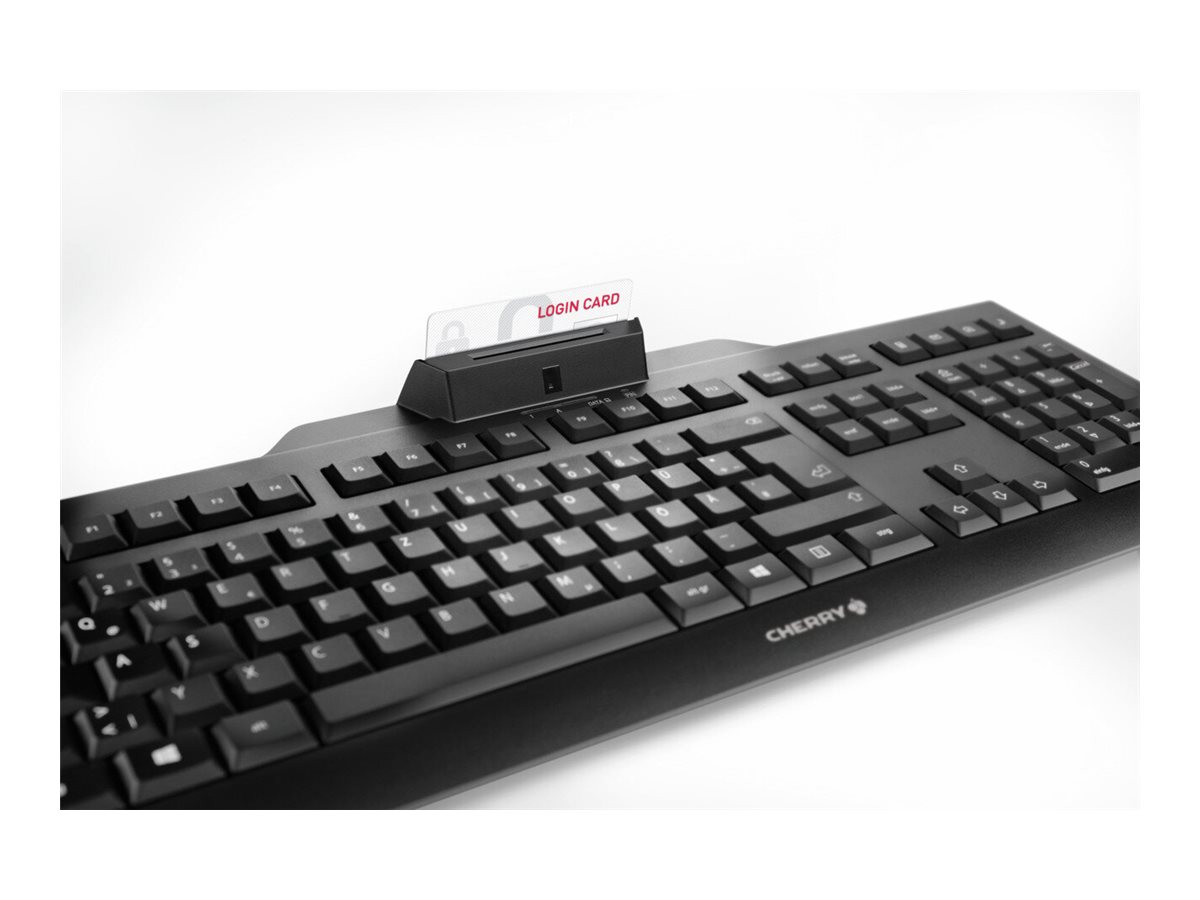 CHERRY KC1000 SC corded Security Keyboard USB ultraflat black mit integriertem Smartcard-Terminal (DE) CHERRY KC1000 SC corded Security Keyboard USB ultraflat black mit integriertem Smartcard-Terminal (DE)