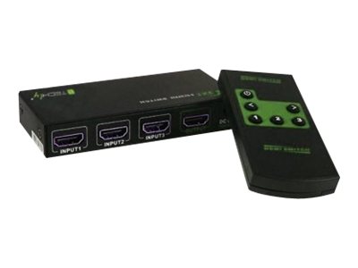 TECHLY HDMI Switch 4K UHD 3D 3-Wege schwarz 3xHDMI Buchse Eingaenge 1xHDMI Buchse Ausgang 1x Eingang DDC-Signal 5V TECHLY HDMI Switch 4K UHD 3D 3-Wege schwarz 3xHDMI Buchse Eingaenge 1xHDMI Buchse Ausgang 1x Eingang DDC-Signal 5V