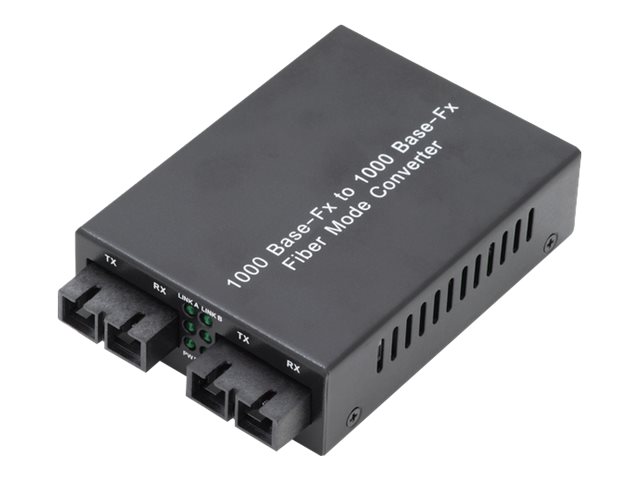 DIGITUS Medienkonverter Gigabit Multimode Singlemode SCSC
